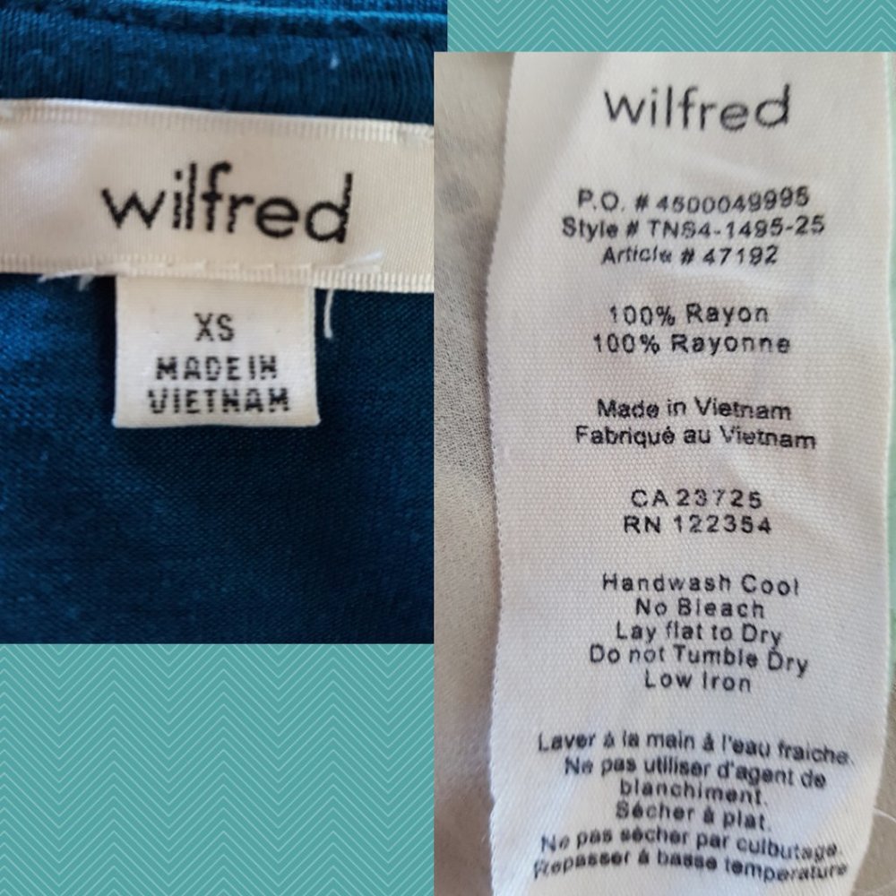 Wilfred Emerald Green Split Back Short Sleeve Tee - image 3